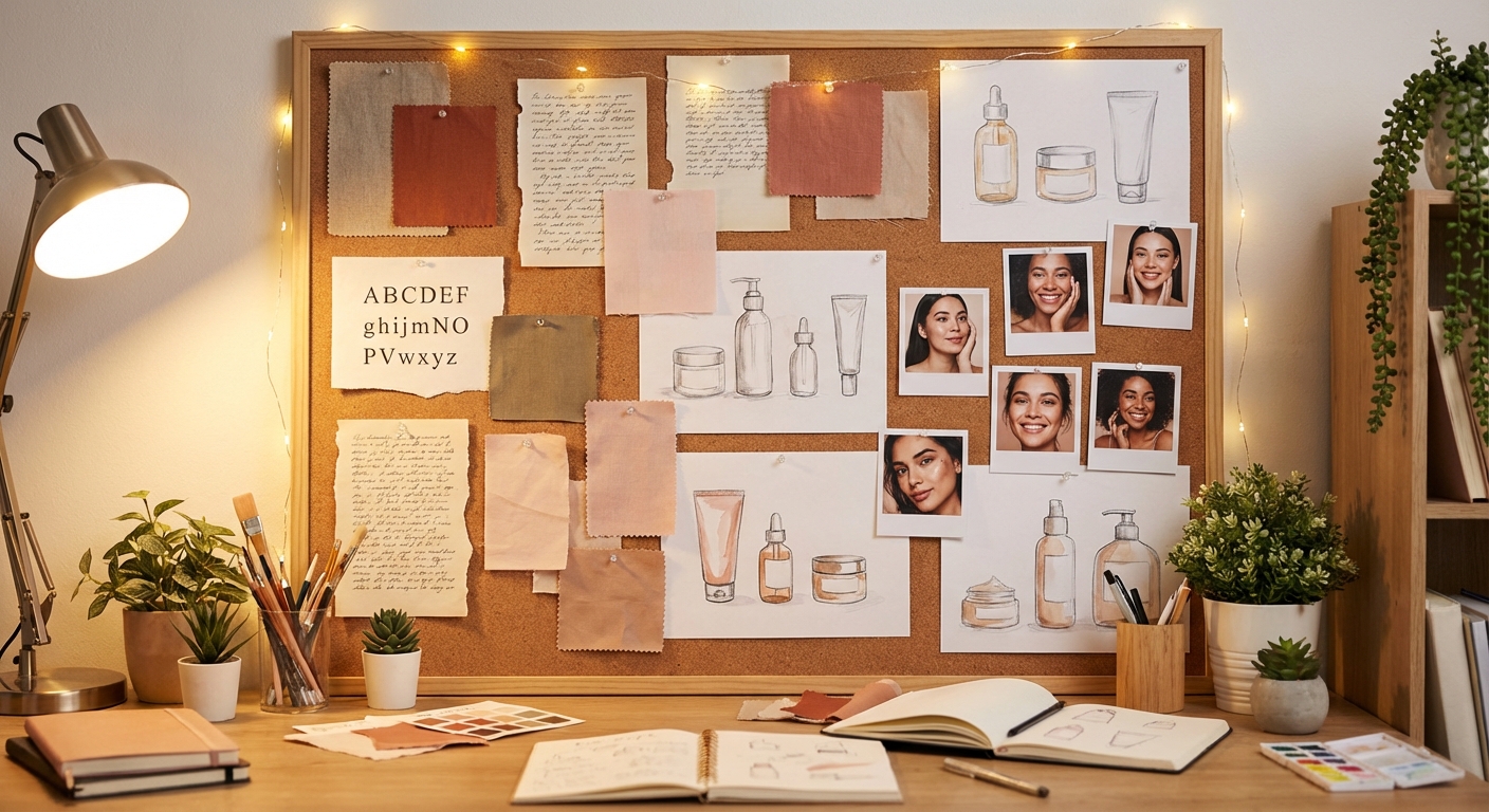 뷰티 브랜드 기획 무드보드